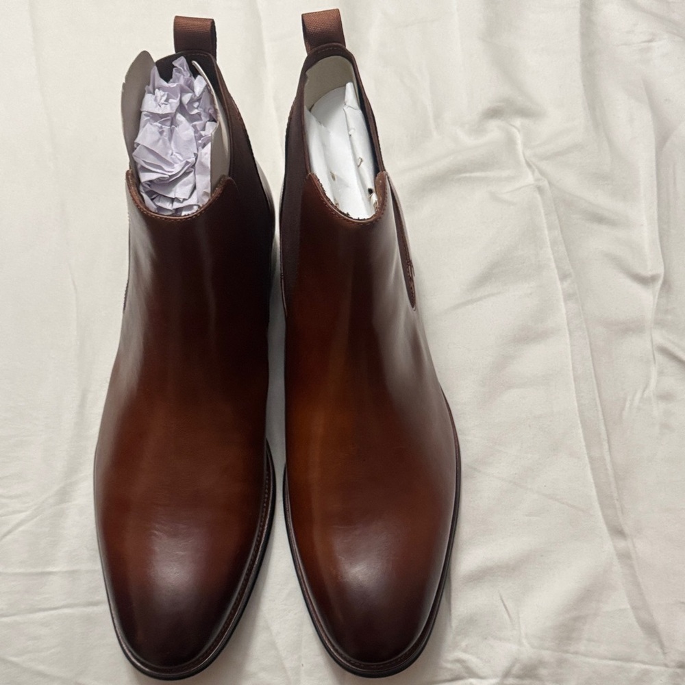 Kenneth Cole Reaction Dark Brown Leather Boots